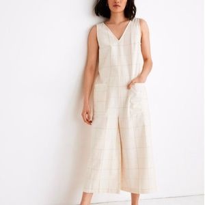 NWT Madewell x LAUDE the Label Pocket Jumpsuit in Windowpane